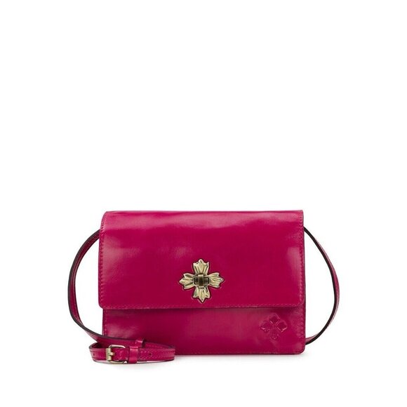 Patricia Nash Consilina  Vintage Distressed Crossbody Bag - Fuchsia - Picture 4 of 10